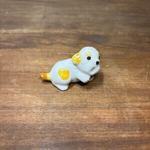 Vintage Porcelain Puppy Figurine Made in Japan